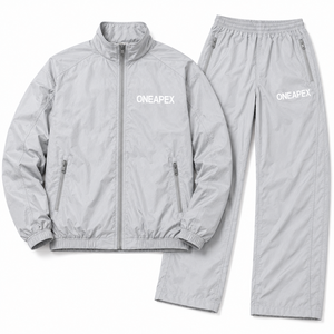 Ensemble de survêtement coupe-vent blanc pour homme, veste de sport légère, pantalon de jogging, tenue de sport streetwear - Product Image 3