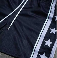 Shorts de course rayés respirants pour hommes grandes tailles en tissu aérodynamique sublimé, imprimés sur mesure pour la compétition