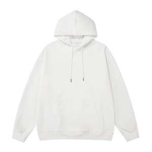 Sweat-shirts à capuche épais pour hommes, 100% coton, 500 g/m², personnalisables avec logo, épaules tombantes, impression floquée - Product Image 2