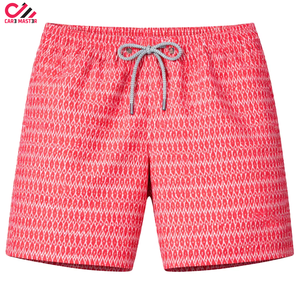Hot Sale Custom Solid <b>Men's</b> Swim Shorts Quick Dry Eco-Friendly Beach <b>Trunks</b> with Front Logo Drawstring OEM Available - Product Image 3