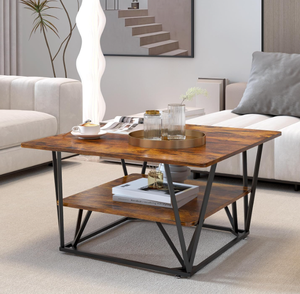 Mesa de centro de doble capa convertible moderna de excelente calidad, muebles de sala de estar con Panel de madera para oficina en casa y Villa - Product Image 4