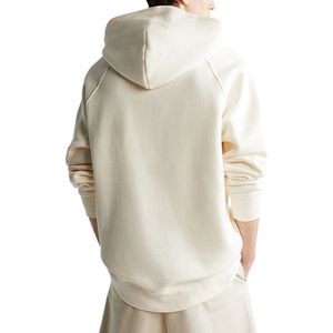 Sudadera con Capucha Extra Grande para Hombre, de Felpa, Color Sólido, Informal, para Otoño, Corte Regular, con Bolsillos, 100% Algodón Tejido, Tinte Liso - Product Image 2