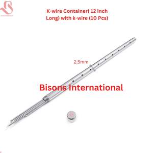 Contenedor de Alambre de Acero Inoxidable BISONS de 12 Pulgadas con Juego de 10 Instrumentos Quirúrgicos Ortopédicos Manuales, Certificado CE ISO13485 - Product Image 5