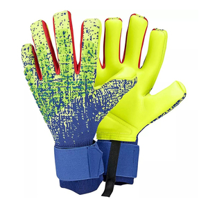 Custom Football Goalkeeper Gloves Full Finger Non-Slip Breathable PU Material Adjustable Wrist Strap Pull-On Closure Unisex - Product Image 1