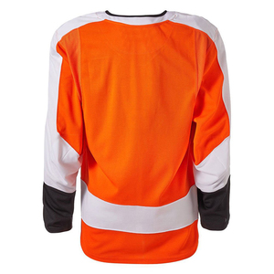 Maillot de hockey sur glace vert pour homme, col en V, manches longues, impression sublimée, polyester respirant, vêtements pour adultes - Product Image 6