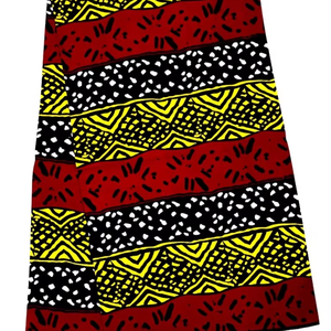 Tela de algodón estampada con cera africana de primera calidad de Freetown para ropa tradicional y decoración del hogar - Product Image 1