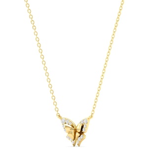 Colgante de Mariposa con Diamantes Cultivados en Laboratorio al por Mayor para Mujer, Oro 10K/14K/18K, Plata 925/935, Estilo Vintage, Bañado en Rodio - Product Image 2