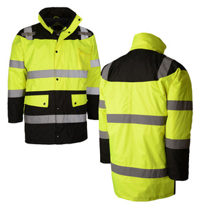 เสื้อแจ็คเก็ตนิรภัยแบบมองเห็นได้ชัดเจน สีพื้น ขายดีที่สุด สำหรับงานก่อสร้าง ผลิตจากโพลีเอสเตอร์ ระบายอากาศได้ดี มีสินค้าในสต็อก ขั้นต่ำในการสั่งซื้อน้อย เหมาะสำหรับทุกเพศ - Product Image 5