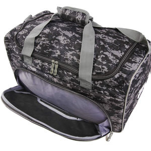 Nouvel article Sac de sport unisexe 20-30L en polyester à motif géométrique avec fermeture éclair, poignée souple et sangle réglable pour la gym, le fitness et les loisirs - Product Image 5