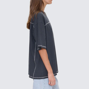 Camiseta de Mujer Extra Grande con Logotipo Personalizado, Camiseta de Algodón para Mujer, Primavera-Otoño, 100% Algodón - Product Image 4