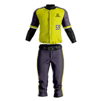Ensemble d'uniformes de baseball personnalisés pour hommes, jeunes et équipes, maillot et pantalon pour entraînement et matchs, vêtements de sport