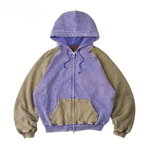 Mens Oversized Zip Hoodie Wholesale with Custom Graphic Fleece Digital Printing 100% Cotton for Winter Streetwear - Product Image 5