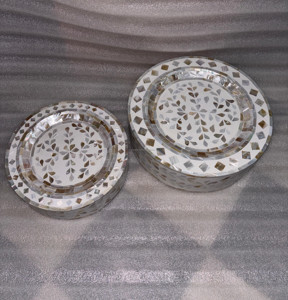 Soporte de exhibición árabe con incrustaciones de concha de Mar Blanco, soporte dulce con incrustaciones de madre de perla, soporte de chocolate para fregona para decoración del hogar - Product Image 3