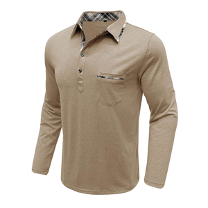 Nuevo Polo de Punto Ligero para Hombre, Manga Larga, Tejido Transpirable, Perfecto para Primavera, Otoño e Invierno - Product Image 1