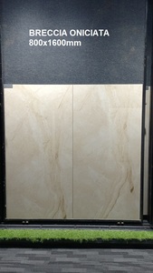 กระเบื้องแผ่นใหญ่ขนาด 80x160 ซม. ลายหินอ่อนแท้ กระเบื้องพอร์ซเลนสำหรับโครงการระดับโลก ภาพจริง รูปภาพจริง - Product Image 2