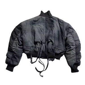 OEM Vintage Washed Bomber <b>Jacket</b> Unisex Oversized Heavyweight <b>Racing</b> <b>Jacket</b> Men Streetwear Casual Outerwear Custom Logo - Product Image 6