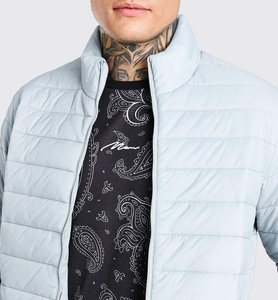 Veste d'hiver courte matelassée en duvet pour homme, personnalisée par le fabricant OEM, avec rembourrage en coton, veste chaude matelassée - Product Image 4