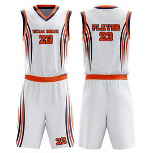 Tenues de basketball personnalisées unisexes de haute qualité, respirantes, ensembles d'été, design professionnel, grandes tailles pour les jeunes - Product Image 1