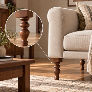 Patas de Muebles de Madera Maciza Torneada de Primera Calidad, Patas de Sofá de Madera Personalizadas para Sillón, Otomana y Tapicería - Product Image 5