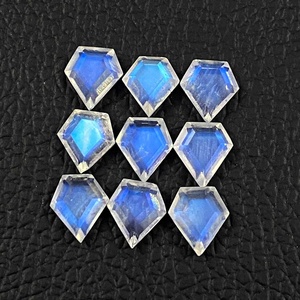 Piedra Lunar Arcoíris Natural de 6x7mm 7x8mm 6x9mm 7x10mm, Gema de Escudo Facetada para Joyería, Corte Perfecto, Productos al por Mayor - Product Image 4