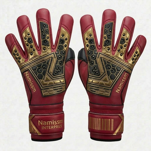 Top Quality German Latex Soccer Goalkeeper Gloves Professional Sports Gloves Comfortable Customize Logo Design Wholesale - Product Image 6