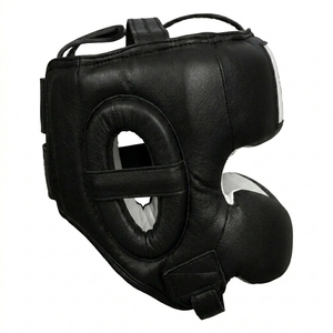 PU Leather Boxing <b>Head</b> Guard Mexican <b>Style</b> Headgear Custom Embroidery Logo Sparring Training Face Protector OEM ODM - Product Image 5
