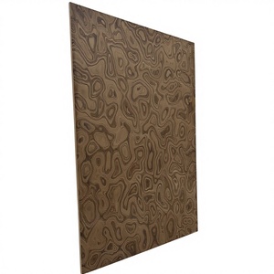 Lámina Decorativa de Chapa de Madera Sintética con Vetas Abstractas para Muebles de MDF y Contrachapado - Product Image 2