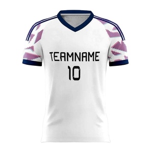 Camisetas de fútbol de poliéster personalizables de alta calidad con impresión por sublimación de logotipo, cantidad mínima de pedido baja. - Product Image 1
