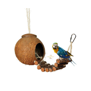 Premium Coconut Bird Nest Handmade Natural Bird Shelter for <b>Garden</b> Wholesale Distribution - Product Image 1