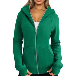 Breathable Regular <b>Top</b> <b>Turtleneck</b> Windproof Custom Zipper up Quick Dry <b>Women</b> Hoodie Casual <b>Women's</b> Hoodies Zipper streetwear - Product Image 1