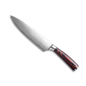 Couteau de chef personnalisé en acier inoxydable de haute qualité, fait main, avec manche en bois, excellent cadeau de cuisine pour un déménagement - Product Image 2