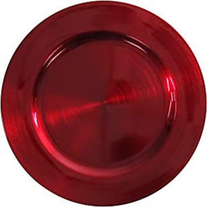 Durable quality Round <b>Metal</b> Charger Plate Vintage Style Solid Color Beaded <b>Edge</b> Design for Table Setting charger plate - Product Image 3