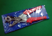 DANKING DK-376 - Alicates Perforadores de Cuero de Acero al Carbono de Alta Resistencia con Mango Giratorio de Plástico y 1 Año de Garantía