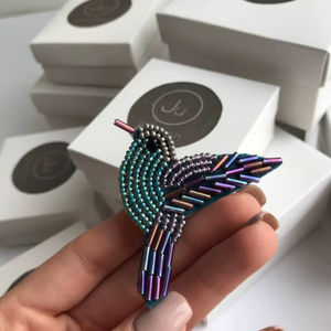 Broches brodées 3D de qualité supérieure, motifs sapin de Noël perlé faits main, pour loisirs créatifs, papeterie, vêtements et décoration - Product Image 1