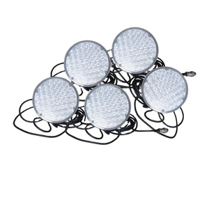 Groupe de feux de guidage dynamique de 200 mm de diamètre, feux de signalisation synchronisés clignotants, en plastique, alimentés par batterie - Product Image 1
