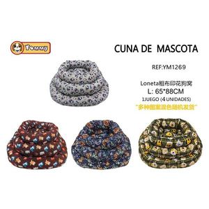 Yommy Pet Dog <b>Bed</b> 65x88cm Printed Cotton <b>Nest</b> for Small Medium Dogs - Product Image 1