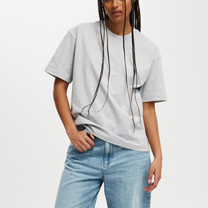 High Quality Custom Design Premium Quality Streetwear Women's T-Shirt Breathable Trendy 100% Cotton Eco-Friendly Quick Dry - Product Image 5