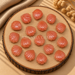 <b>Red</b> Sunstone Shell <b>Beads</b> 12mm Round Loose Stone <b>Beads</b> Jewelry Making <b>Beads</b> Craft Supplies Wholesale Handmade Accessories - Product Image 5