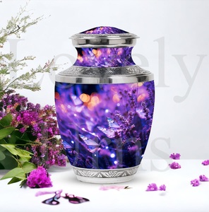Purple butterfly adult cremation urn funeral <b>ashes</b> urn <b>for</b> men and women memorial <b>keepsake</b> decorative tribute - Product Image 5