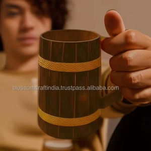 Taza de Café de Madera Ecológica, la Mejor Calidad, Exportada de la India, Diseño de Taza Hecha a Mano Sostenible - Product Image 5