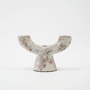 Vase Arche en Terre Cuite Rustique Tallo en Forme de U, Porte-Bougie Artisanal en Céramique, Urne Décorative de Table, Vente en Gros - Product Image 1
