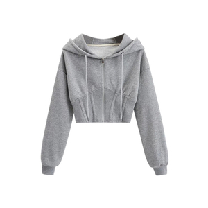 Premium Quality <b>Women's</b> Cropped <b>Hoodie</b> in Stylish Design Available in All Colors for Winter Season Crop <b>Hoodie</b> - Product Image 3