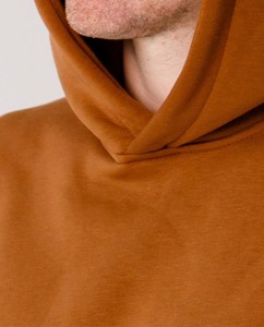 Sweat-shirt à capuche surdimensionné pour homme, couleur unie, coton, molleton français, sweat-shirt décontracté avec poche, personnalisation, vêtements d'hiver et d'automne - Product Image 2