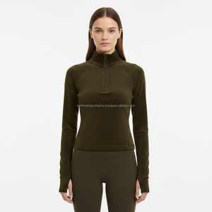 Veste en velours pour femme, marque privée, logo personnalisé, veste de survêtement unie de luxe, douce, fabricant, vente en gros, en vrac - Product Image 6