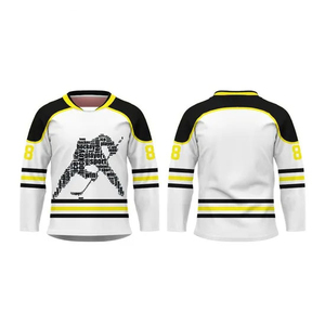 High Quality Reversible 100% Polyester Men's UV-Protected Sports Top Custom Sublimation Hockey Jersey High Quality <b>Ice</b> Hockey - Product Image 2