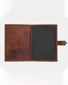 Leather <b>File</b> <b>Folder</b> with Lock | Handmade Writing Notebook | Vintage Travel Diary | Embossed Brown Journal Gift for Writers - Product Image 4