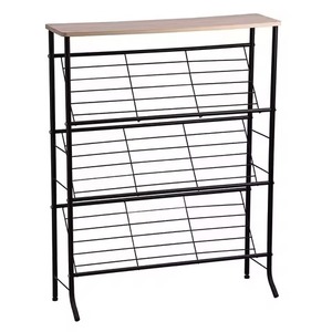 4 Tier Modern White Metal Freestanding Shoe Rack Decorative Iron Entryway Shoe Storage Organizer Shabby Chic Home Furniture - Product Image 4