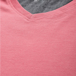 Vendors High Quality Clubs Fashion Plain Fabric <b>V</b> <b>Neck</b> Slim Fit <b>T</b>-<b>shirt</b> for <b>men</b> - Product Image 4