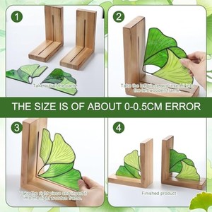 Pine Wood wooden <b>bookends</b> and desk organizers OEM Custom Wholesale | Aqdus Saleem India - Product Image 2