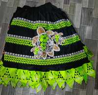 Jupes Chuuk personnalisées de haute qualité, respirantes, brodées, décontractées, style punk, traditionnelles des îles de Micronésie, 100% coton, taille plus
